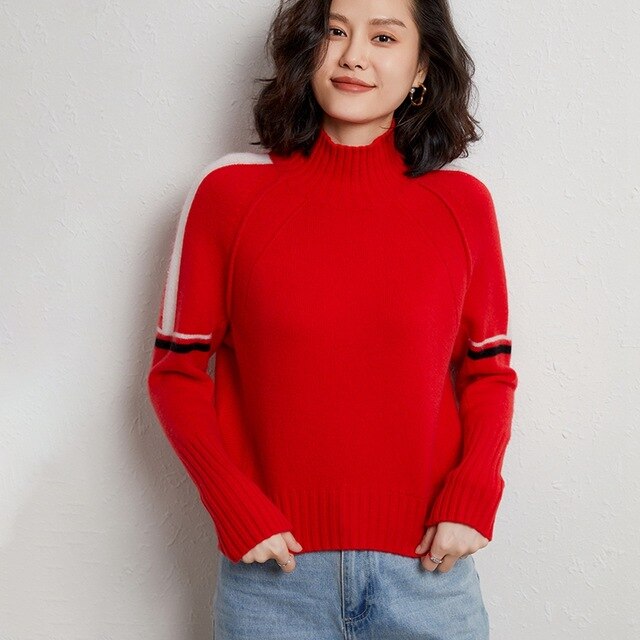Turtleneck Pullover 100% Pure Wool