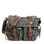 Canvas Leather Messenger Bag