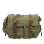 Canvas Leather Messenger Bag