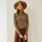 Turtleneck Slim Fit sweater 100% cashmere