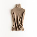 Turtleneck Slim Fit sweater 100% cashmere