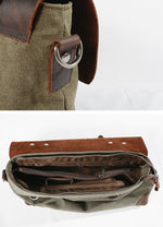 Canvas Single ue Satchel Briefcase