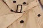 Classic Double Breasted Trench Coat Waterproof