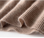 100% Pure Cashmere Knitted Turtleneck Pullover