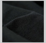 Cotton Button Plain T-Shirt Long Sleeve