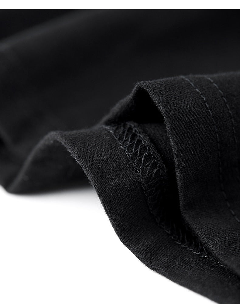 Cotton Button Plain T-Shirt Long Sleeve