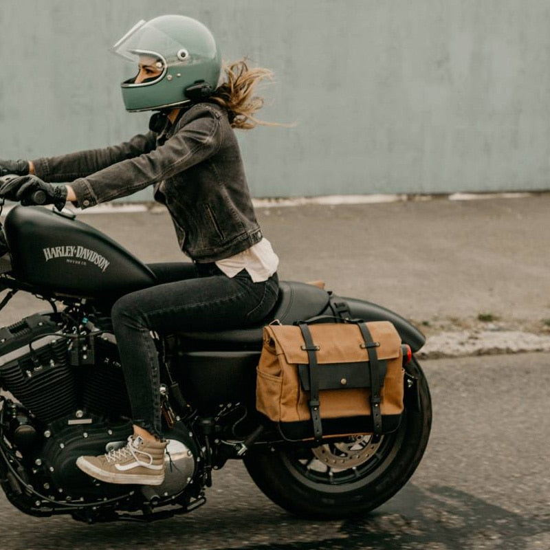 Vintage Side Cladding General Waterproof  Motorcycle Bag