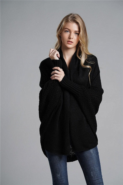 Oversized Batwing Sleeve Cardigan