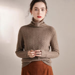 Turtleneck Warm 100% Cashmere Pullover