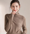 Turtleneck Warm 100% Cashmere Pullover