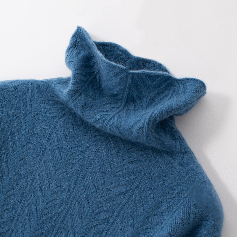 Turtleneck Warm 100% Cashmere Pullover