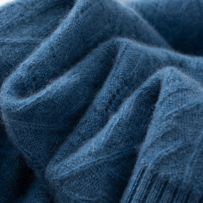 Turtleneck Warm 100% Cashmere Pullover