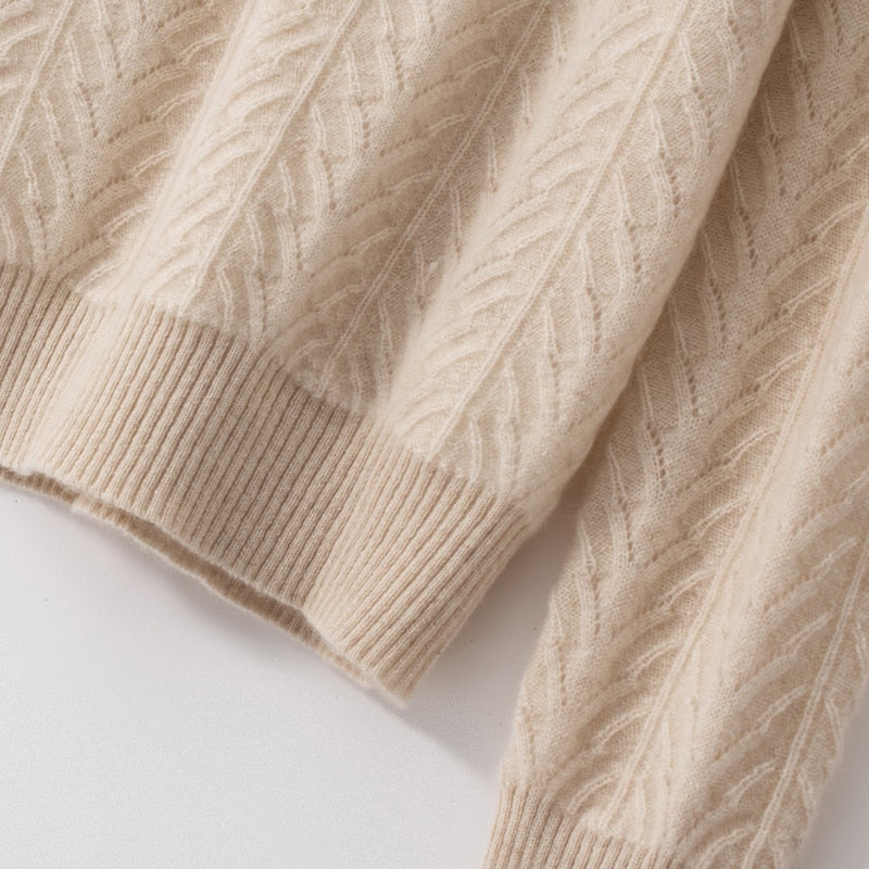 Turtleneck Warm 100% Cashmere Pullover