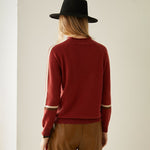 Two-Tone Cashmere Sweater