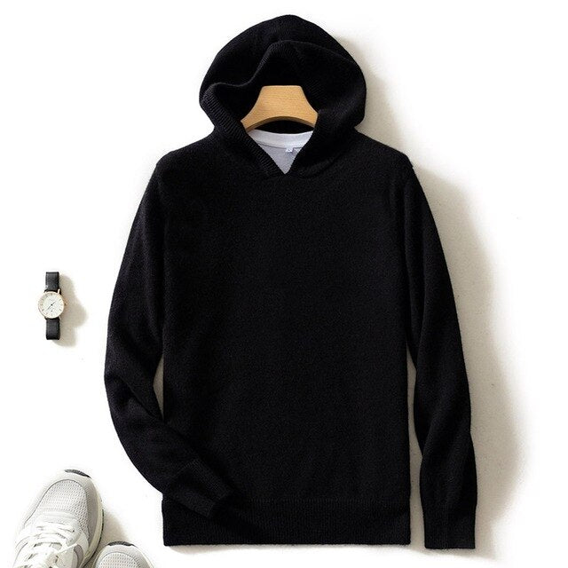 Thick Warm 100% Goat Cashmere Long sleeve Pullover