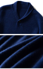 V-Neck 100% Goat Cashmere Knitted Sweater