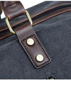 Large Canvas Leather Duffle Bag