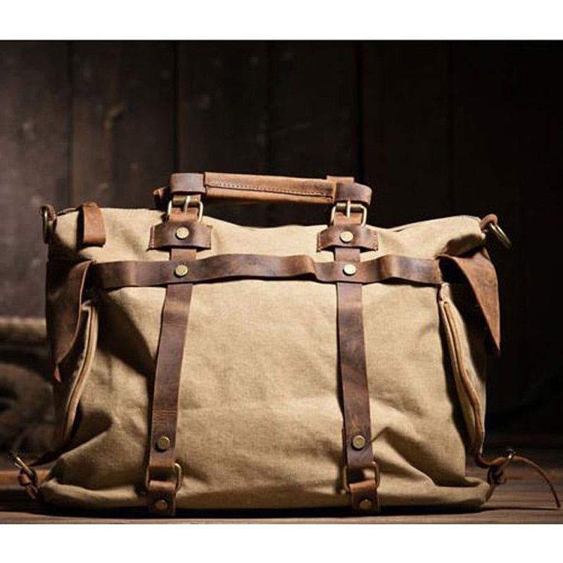 Vintage Canvas Messenger Bag