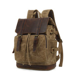 Vintage Canvas Leather Backpack