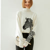 Animal Pattern Cashmere Pullover