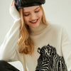 Animal Pattern Cashmere Pullover