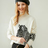 Animal Pattern Cashmere Pullover