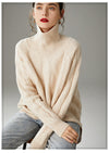 100% Pure Wool High Collar Pullover