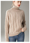 100% Pure Wool High Collar Pullover