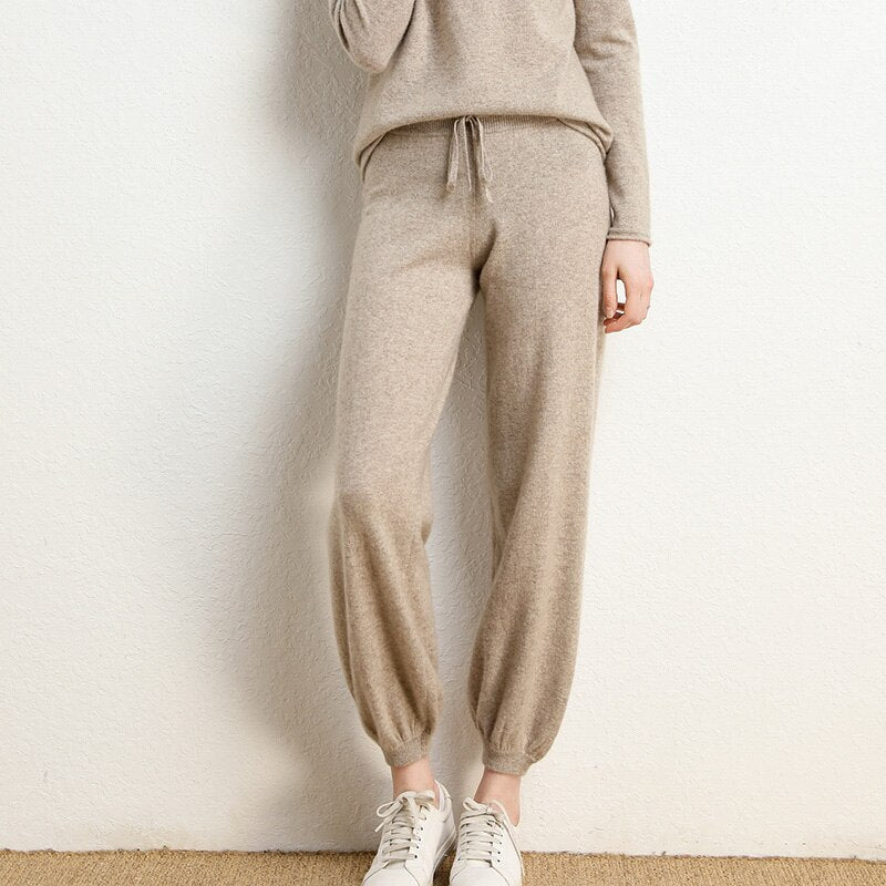 Mid Rise Cashmere Joggers