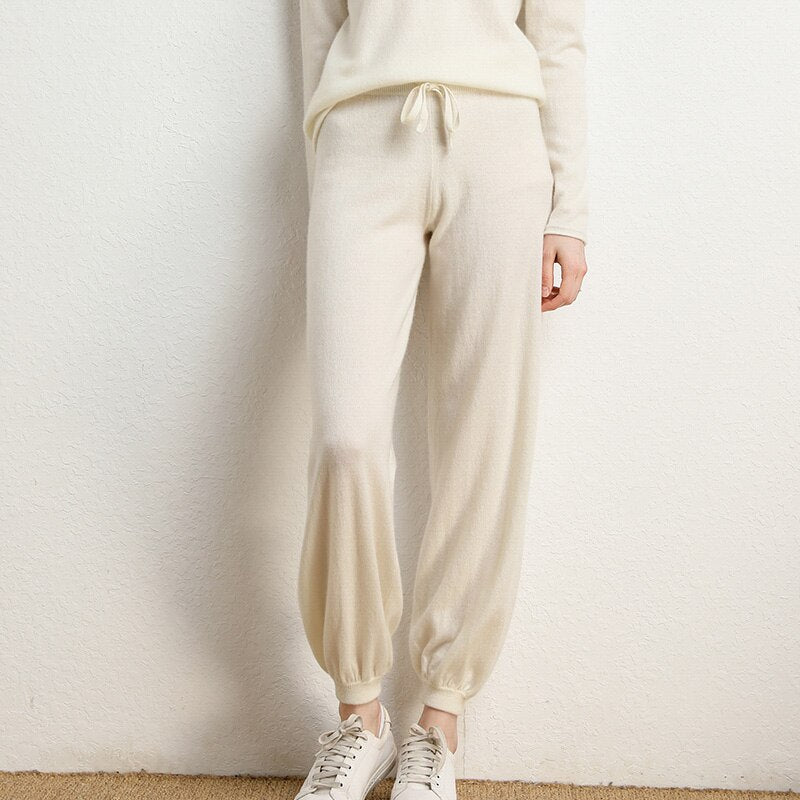 Mid Rise Cashmere Joggers