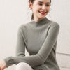 Button Design Slim-fit Cashmere Sweater