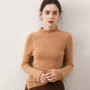 Button Design Slim-fit Cashmere Sweater