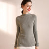 Button Design Slim-fit Cashmere Sweater