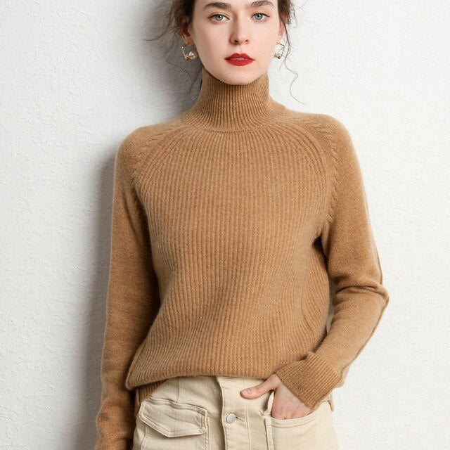 Turtleneck Cashmere Pullover Languid Wind