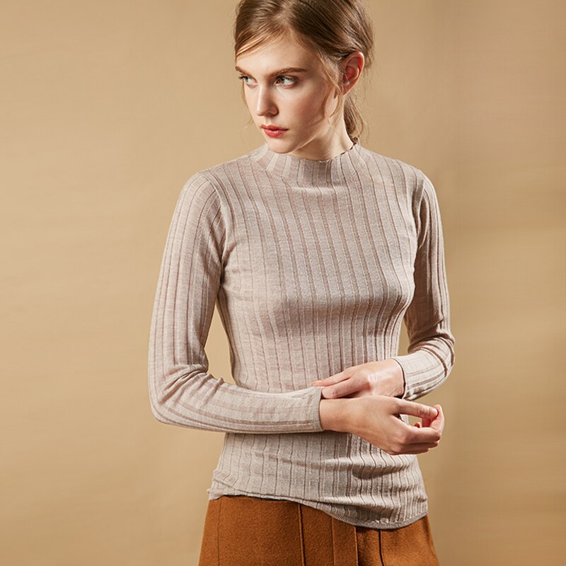 Long Sleeve Turtleneck Knit Sweater