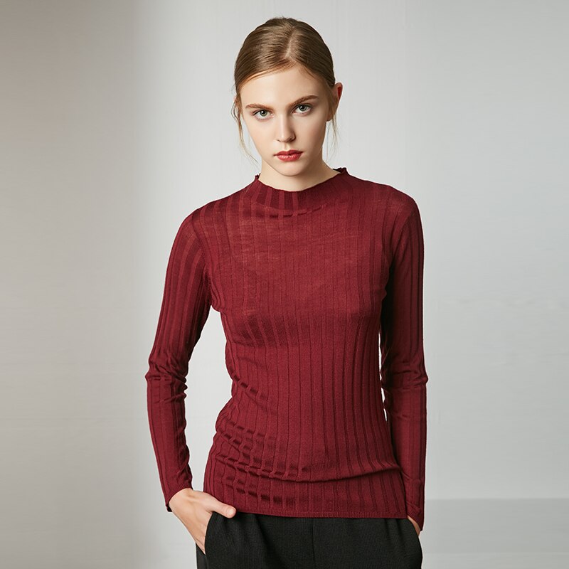 Long Sleeve Turtleneck Knit Sweater