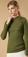 Long Sleeve Turtleneck Knit Sweater