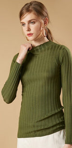 Long Sleeve Turtleneck Knit Sweater