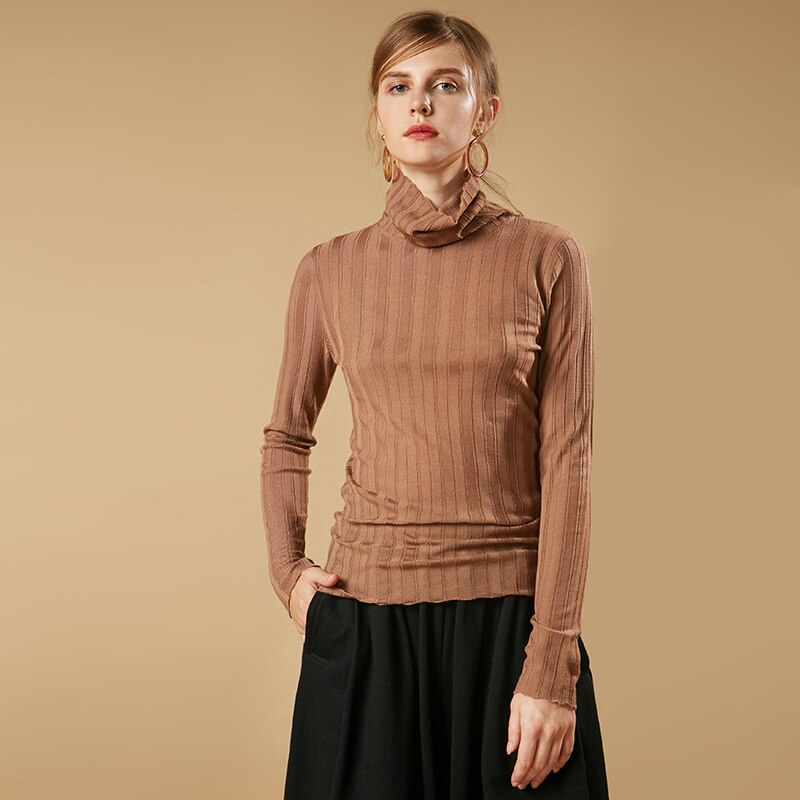 100% PAMIR Wool High-Neck Sweater