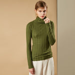 100% PAMIR Wool High-Neck Sweater