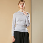 100% PAMIR Fine Wool Vertical Stripes O-Neck Sweater