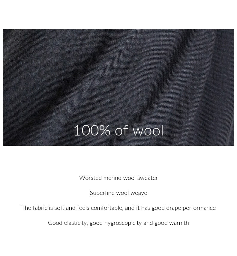 Lightweight 100% Superfine Merino Wool Sweater