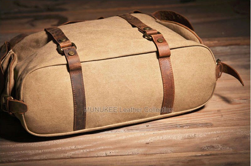 Vintage Canvas Messenger Bag