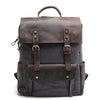 Laptop Canvas Leather Backpack